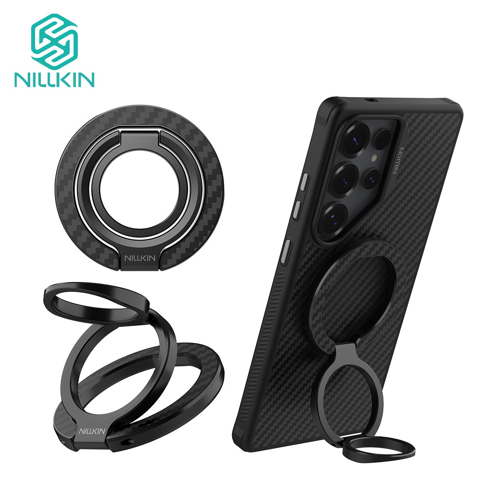 ขาตั้งวงแหวนแม่เหล็ก NILLKIN FiberSnap ที่วางโทรศัพท์ Samsung เหมาะสําหรับ iPhone และขาตั้งเดสก์ท็อปหลายมุมโทรศัพท์มือถืออื่นๆ