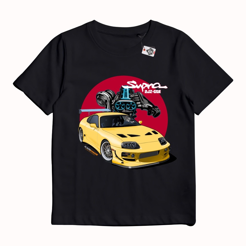 เสื้อยืด_unisex_ออกแบบจากรถระดับตำนาน_Toyota_SUPRA_MK4_JDM