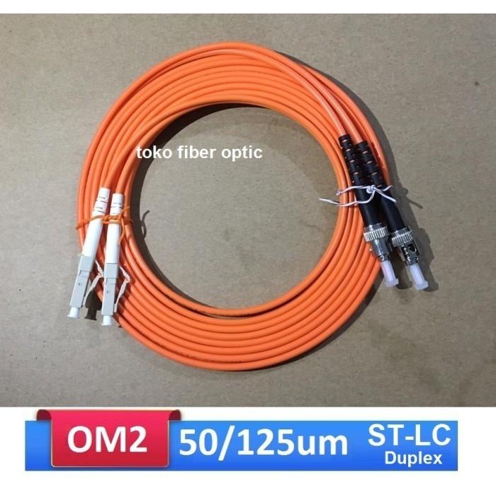 Patchcord Fiber Optic ST LC /LC ST Duplex Multimode 50/125um 15 เมตร