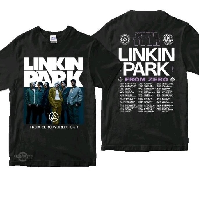Linkin Park 2025 Zero Tour Theme เสื้อยืด Band Tour Limited Edition Classic Rock Element แนวโน้มการพิมพ์เพลงอุปกรณ์ต่อพ่วงสบาย Breathable ผ้า Unisex พัดลมที่ระลึกพิเศษเสื้อยืด All-Match Casual แขนสั้น Top Rock สไตล์ Street T-