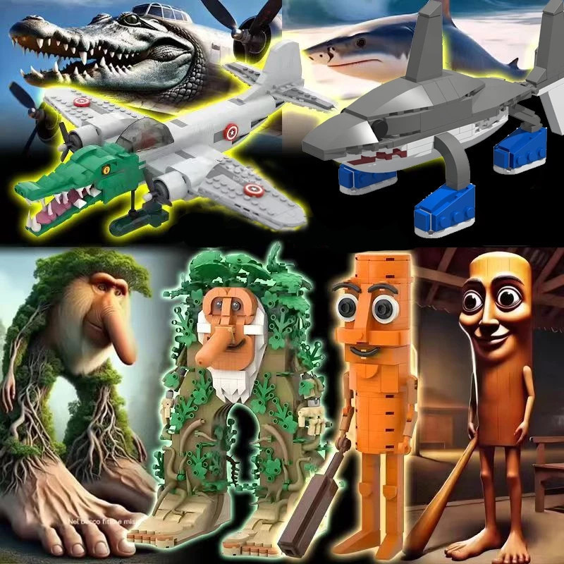 🔥 tung tung tung sahur เร โก้ ตัวต่อ tralalero tralala brr brr patapim bombardino crocodilo Blocks