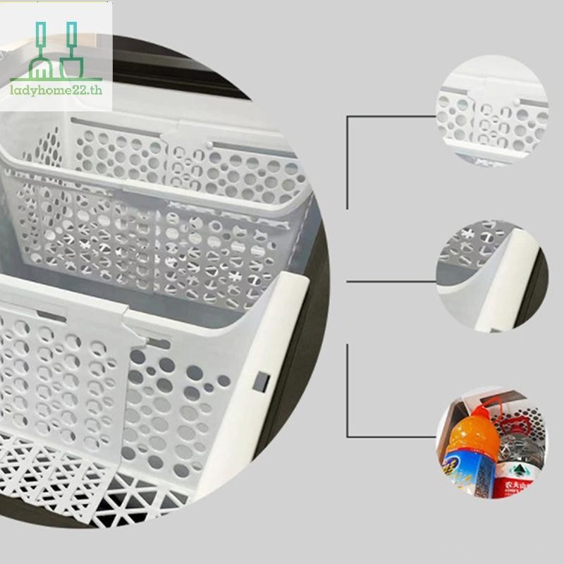 DOULADY Chest Freezer Accessory Easy Maintenance PP ไม่มีกลิ่น Heavy Load Bearing Chest Freezer ตะกร