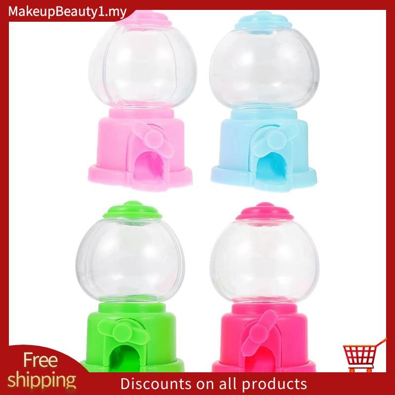 Mini Candy Dispenser Part 3.7 นิ้วเครื่อง Gumball สําหรับปาร์ตี้เด็ก (4 แพ็ค)