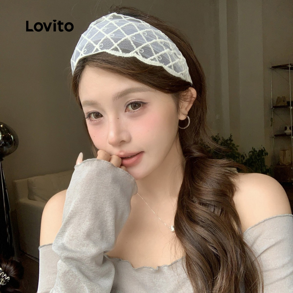 Lovito ที่คาดผมสวยหรูน่ารักและสง่างาม LFA90X104 - รูปที่ 2