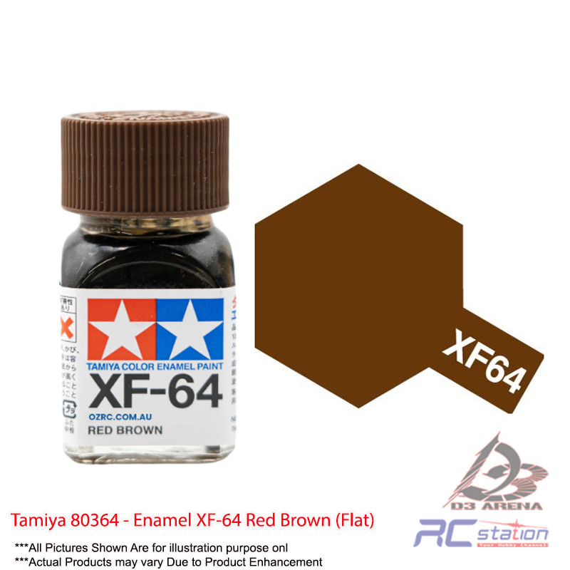 Tamiya 80364 - Enamel XF-64 Red Brown (แบน)