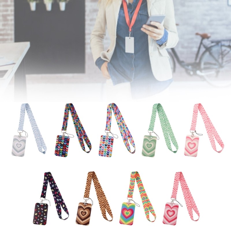 ที่ใส่การ์ด Stat พร้อมเชือกคล้องคอแบบถอดได้เคสการ์ด ABS กันน้ําสําหรับสํานักงาน