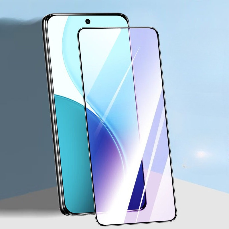 สําหรับOppo Reno14 Proกระจกนิรภัยป้องกันหน้าจอสําหรับOPPO Reno 14 RENO14 14ProสีดําขอบใสAnti Blueป้อ