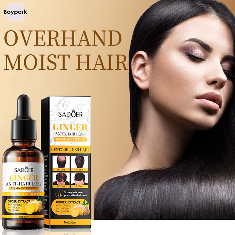 Boypark Moisturizing Hair Fixed Essence Ginger Hair Care Essence ปรับปรุงความแห้งกร้าน Anti Hair Loss Essence