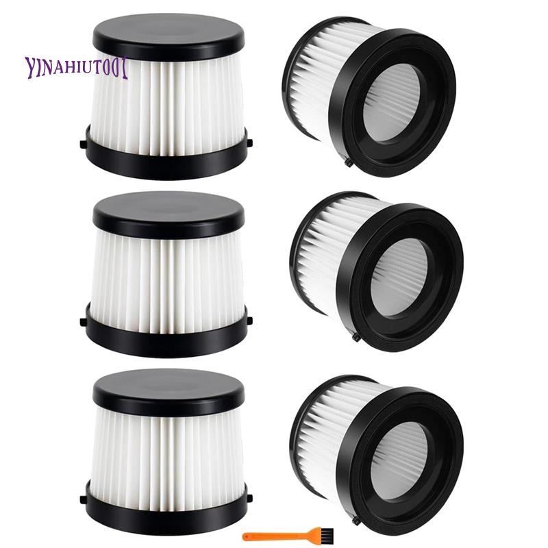 Yinahiut001For 20V เครื่องดูดฝุ่นมือถือไร้สาย–6 Pack DCV501HB DCV5011H ตัวกรองทดแทน เปลี่ยนได้พร้อมส