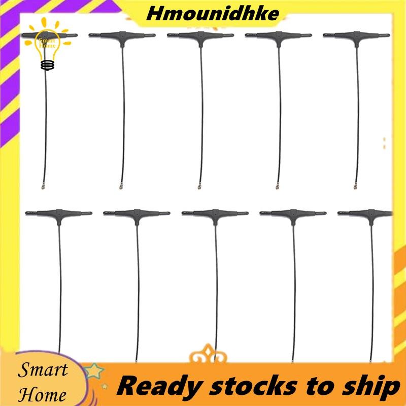 10 ชิ้น 2.4G T-Type เสาอากาศ UFL Connector UFL Connector RC FPV Racing Drone DIY 120 มม.