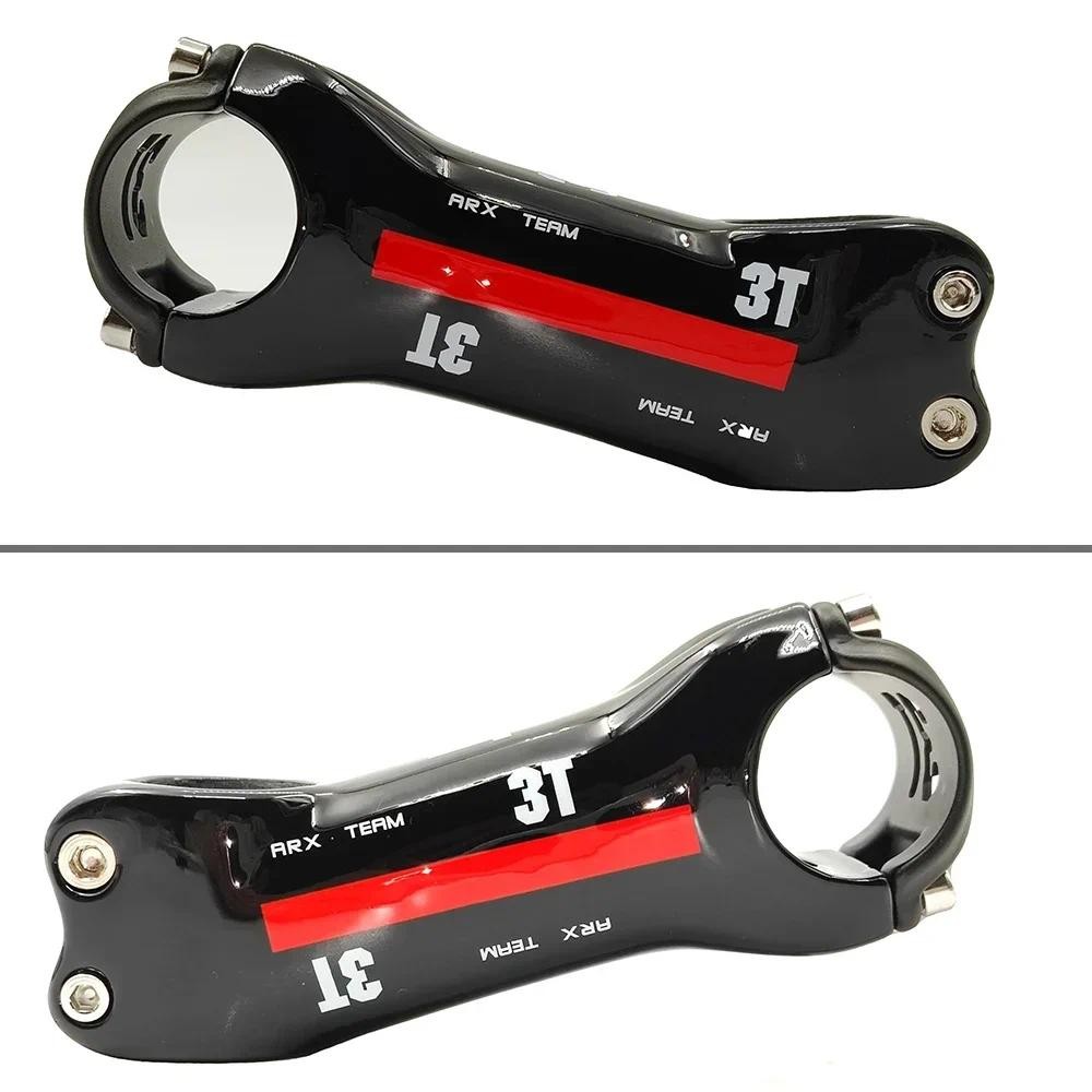 TOP ยี่ห้อ 3T คาร์บอนจักรยาน Stem Road Bike Stem T800 คาร์บอนไฟเบอร์ Mtb Stem มุม 6/17 องศา/Steer เส