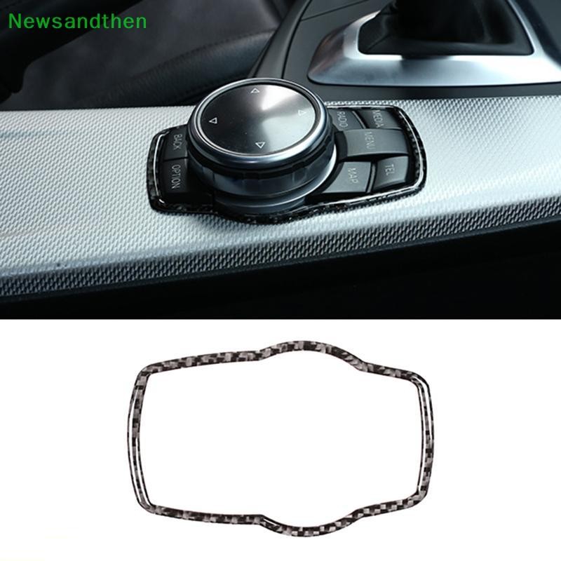 Newsandthen รถมัลติมีเดียปุ่มฝาครอบ Molding Trim รถอุปกรณ์เสริมภายในสําหรับ 1 3 4 5 7 Series X1 X3 X