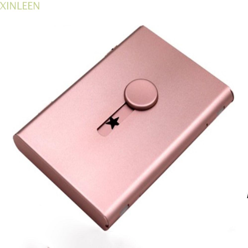 XINLEEN Card Case Star Aluminium Metal Scrub Creative Men ID Card Case