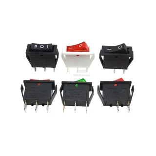 KCD3-102N 2 Pins 3 Pins 2 เกียร์สวิทช์โยกไฟพร้อมปุ่มโยกโยกไฟ KCD8211N
