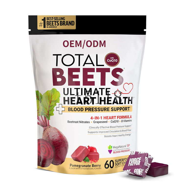 ข้อเสนอพิเศษของแท้ Nutrition TK ขายร้อน Cross-Border Total Beets Nutrition Coenzyme q10 Beetroot Gum