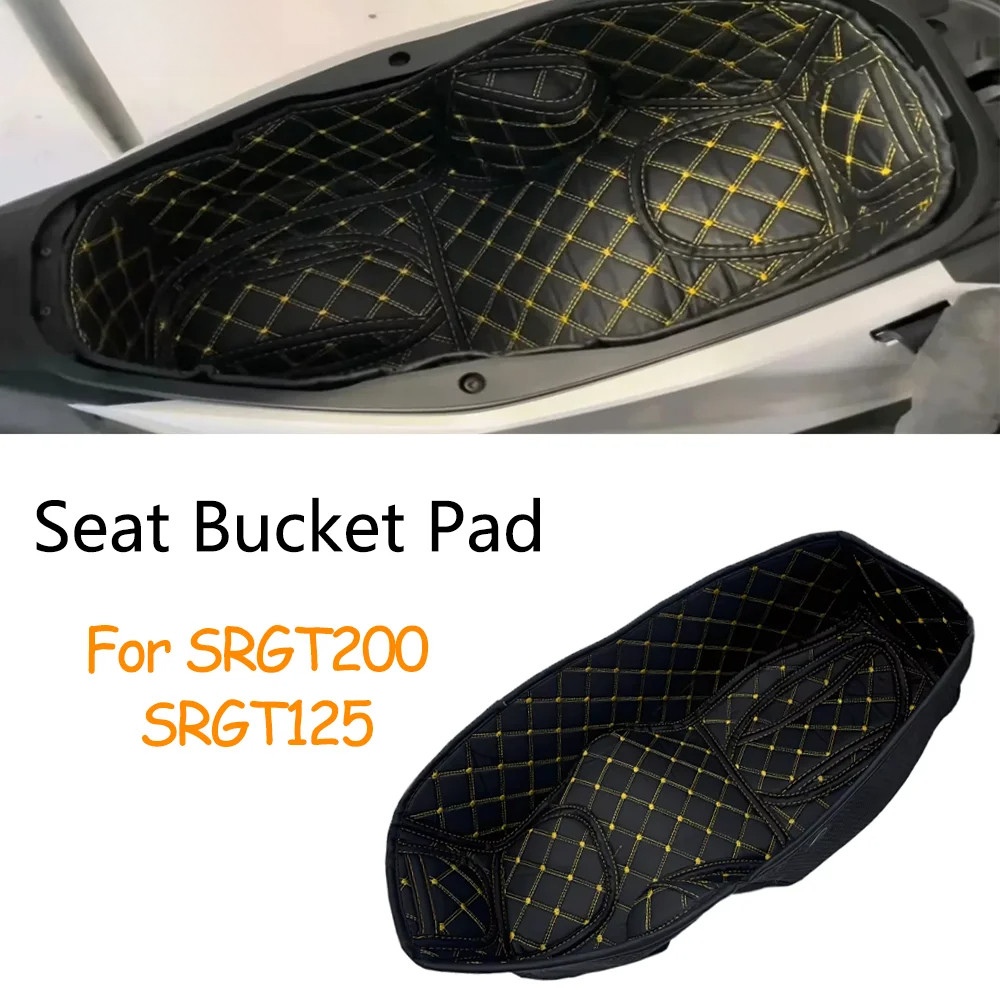 สําหรับ Aprilia SRGT200 SRGT125 SRGT 200 125 รถจักรยานยนต์ที่นั่งถัง Pad กล่องเก็บ Pad Cargo กระเป๋า