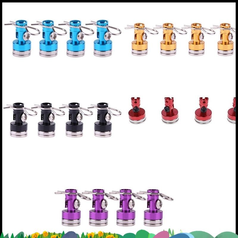 Super Metal Magnetic Car Shell Pillar RC Car Shell Mounting Pillar สําหรับ 1/10 Axial SCX10 TRX4 D90