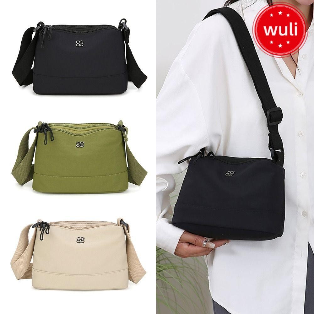 กระเป๋าสะพายข้างสำหรับผู้หญิง ทำจากผ้าไนลอนนุ่ม สไตล์ลำลองและอินเทรนด์