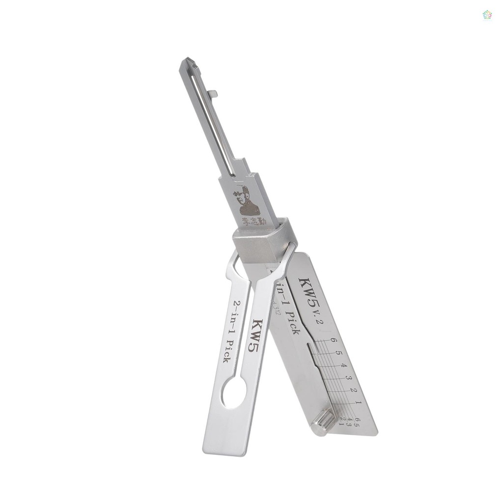 KW5 Lock Key Hook and Pick Set O-Ring Pick-up Kits สแตนเลส 2 In 1 ซ่อมบํารุงรักษาชุดเครื่องมือสําหรั