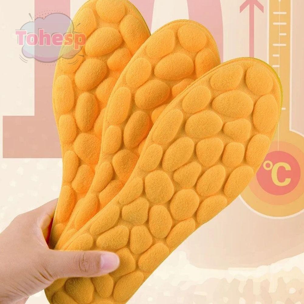 TOHESP Keep Warm Thicken Insole, Breathable Keep Warm Foam รองเท้าพื้นรองเท้า,นวดสะดวกหน่วยความจําโฟ