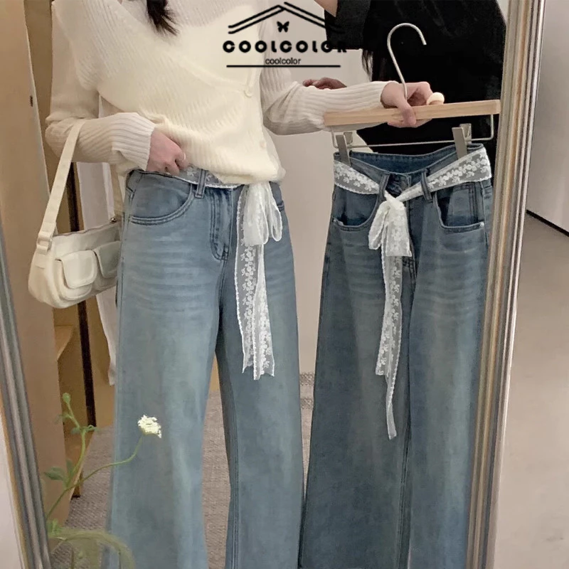 เข็มขัดประดับโบว์ลูกไม้แฟชั่น Y2K สำหรับผู้หญิง thumbnail 9