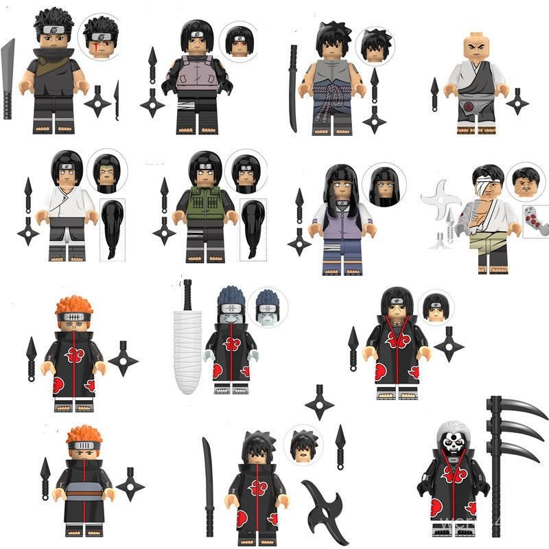 ใช้งานร่วมกับ Naruto Building Blocks Uchiha Itachi Sasuke Yasuke Yasuke Feidan แห้งลูกพลับ Ghost Sha