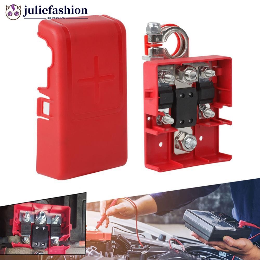 JULIEFASHION 32V 400A รถ Release แบตเตอรี่ Terminal Fused Distribution Clamp Connectors Renault Mast