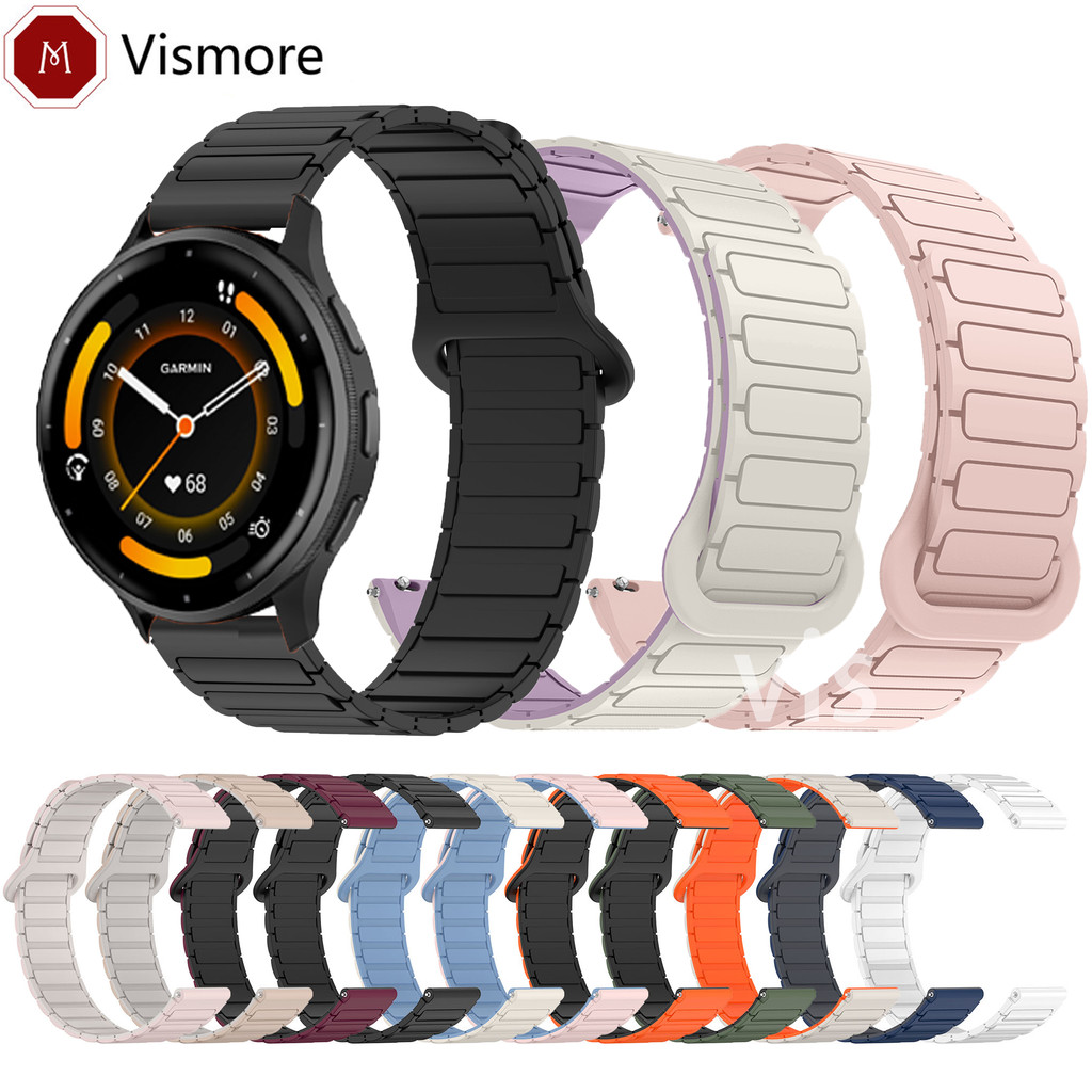 18 มม.20 มม.22 มม.แม่เหล็กสําหรับ Garmin Venu3 Venu4 Venu2 Venu3s/Vivoactive 3 4 5 6 3S 4S 40 มม.45 