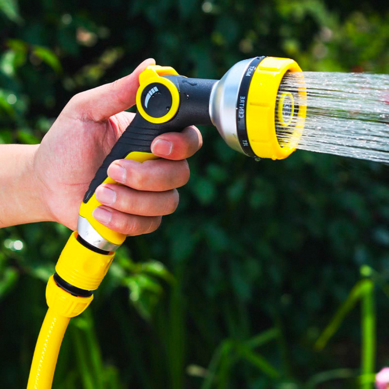 หัวฉีดน้ำ ปืนรดน้ำในสวน น้ำไหลผ่านไม่สะดุด ใช้งานได้ยาวนาน ปืนฉีดน้ำปรับได้ ใช้งานง่าย น้ำหนักเบา