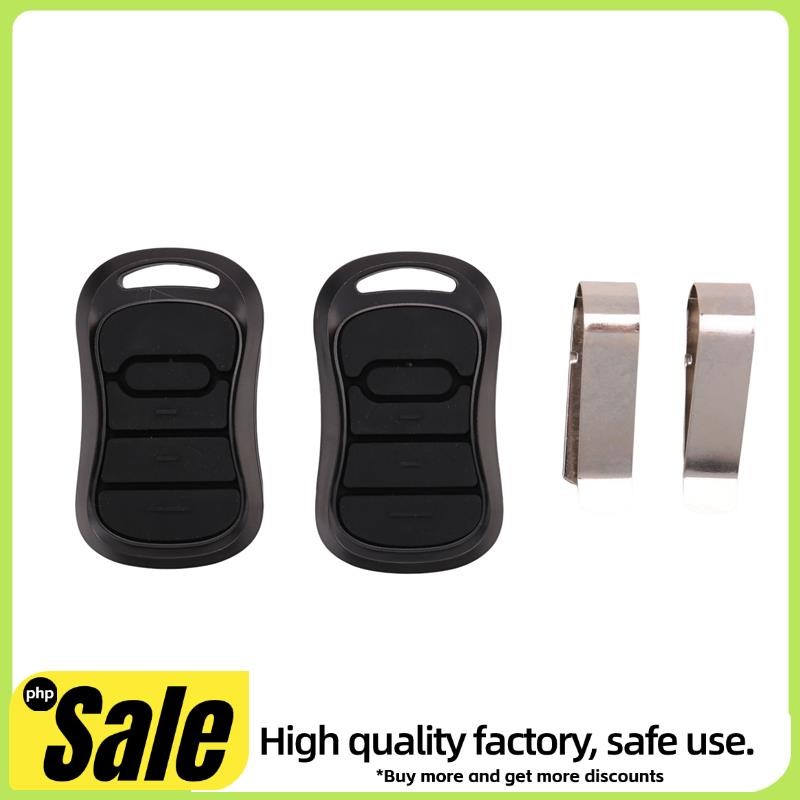 2 ชิ้นโรงรถประตูเปิดระยะไกลสีดํา 390MHZ สําหรับ Genie และ Overhead ประตู Intellicode G3T-R O3T-BX