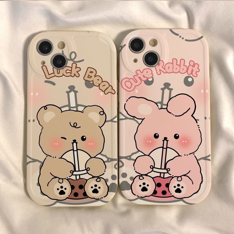 ชานมหมีกระต่าย vivo y78m เคสโทรศัพท์ y77e/3/17/y9s/10/19/20/30/y50t หญิง 55/y74