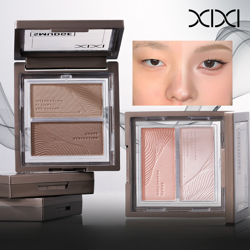 XIXI พาเลทคอนทัวร์ กลิตเตอร์ คอนทัวร์ สองสี ผสม แมตต์ ไฮไลท์ เงา