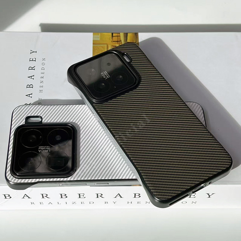 Carbon Fibre รูปแบบครึ่งปกป้อง Hard Case สําหรับ Xiaomi 15 15Pro 15Ultra 15Spro K80 K80Pro