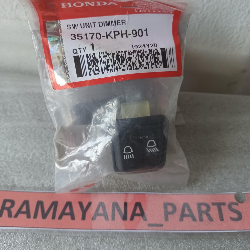 Karisma Supra X 125 35170KPH901 สวิตช์หน่วยหรี่ไฟ