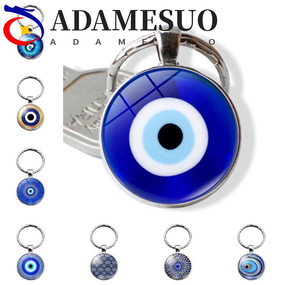 ADAMESUO Blue Evil Eye จี้, ตุรกี Blue Evil Eye พวงกุญแจ, Evil Eye พวงกุญแจลูกปัดอินเทรนด์ Lucky แฟช