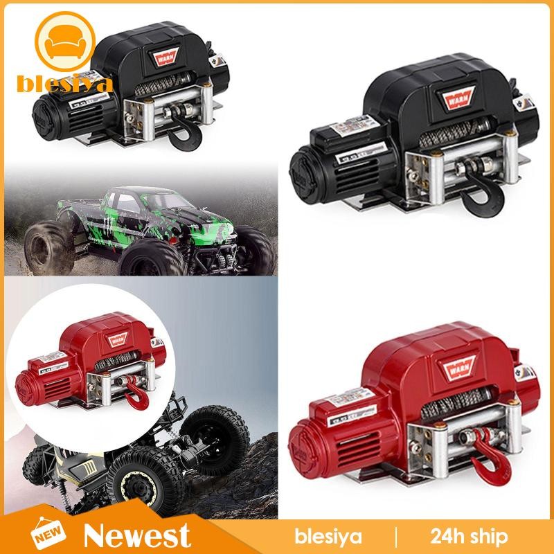 [Blesiya] RC Winch อะไหล่โลหะอัตโนมัติ Winch ไฟฟ้าโลหะ Winch สําหรับ 1/10 RC Hobby รถบรรทุกอุปกรณ์เส