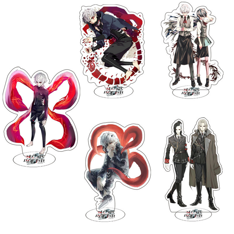 สองชั้นTokyo Ghoul Kaneki Ken Kirishima Touka ขาตั้งอะคริลิค/aim