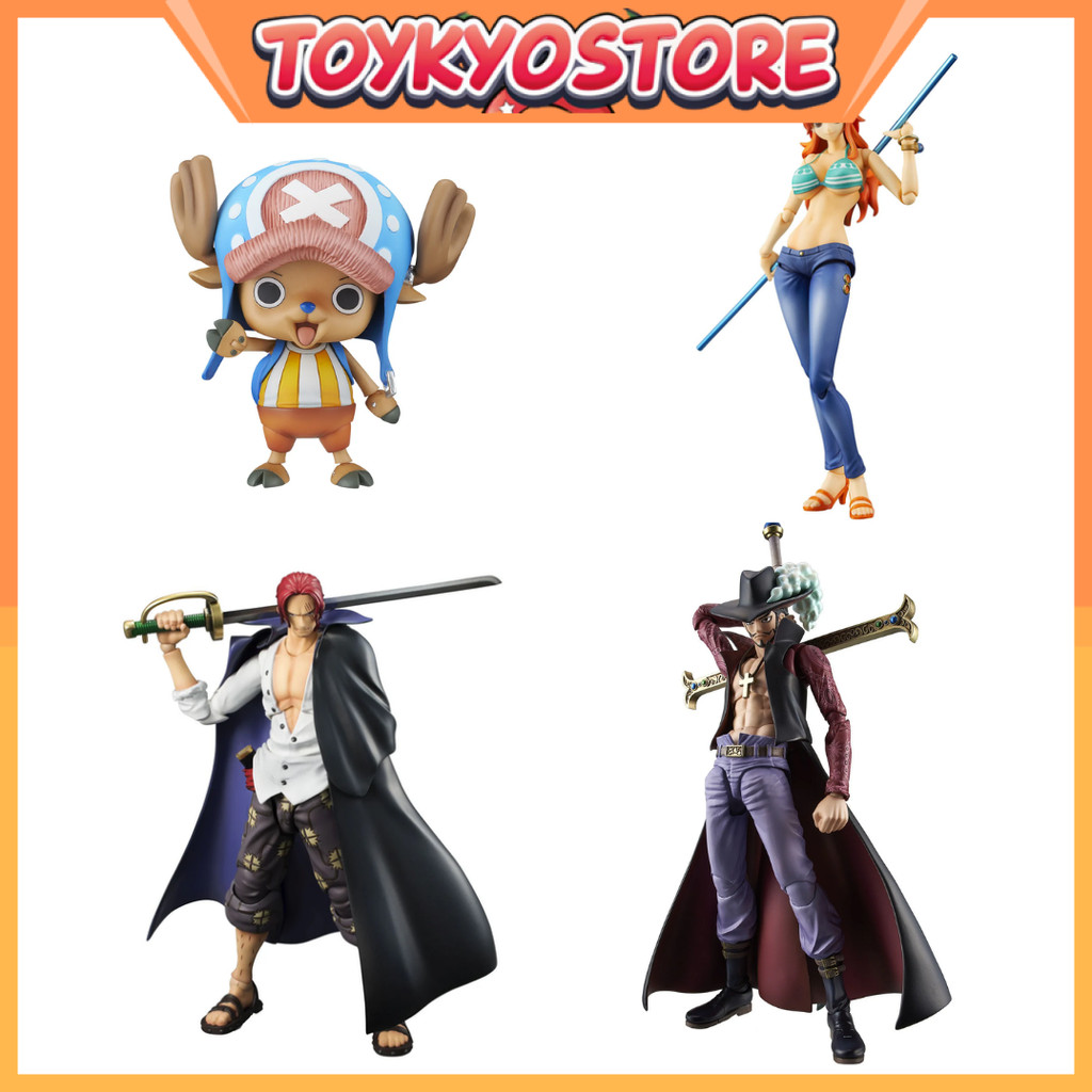 MegaHouse Action Heroes ONE PIECE Figure Mihawk, Nami, Chopper, Shanks ฟิกเกอร์ [Direct from Japan]