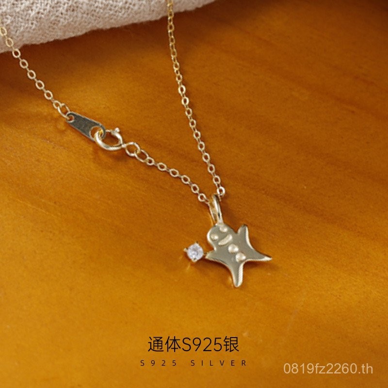 สร้อยคอเงินสเตอร์ลิง 925 สำหรับคริสต์มาส ออกแบบน่ารักและเหมาะสำหรับทุกโอกาส GL5F