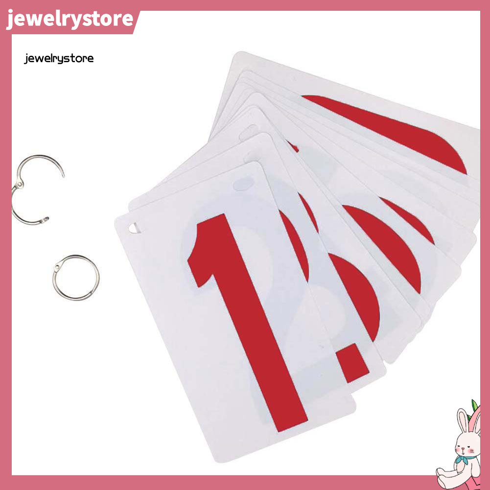 JEW 0-9 Score Number School Sports Competition Digit Scoreboard การ์ดทดแทน