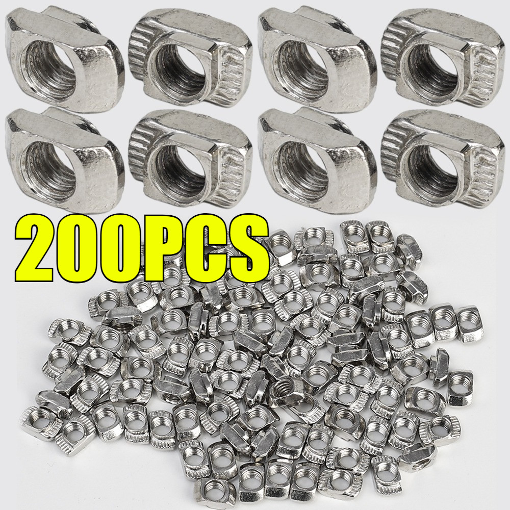 M5 T-Slot Nut – ตัวยึดหัวค้อนชุบเหล็กคาร์บอน – สกรูเลื่อนสําหรับการติดตั้งโปรไฟล์อลูมิเนียม, อุปกรณ์ยึดยึดอเนกประสงค์ ราคา ถูกที่สุด ดีลบีเคเค