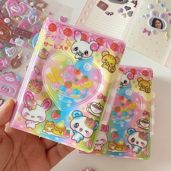 น่ารักในช่วงต้นโบราณสัตว์พรรคอัลบั้มภาพ,ผู้ถือบัตรภาพ เคป๊อป,ผู้ถือบัตรภาพกระต่าย,เหมาะสําหรับ3นิ้วบัตรภาพ,อะนิเมะเกมตัวละครบัตรภาพคอลเล