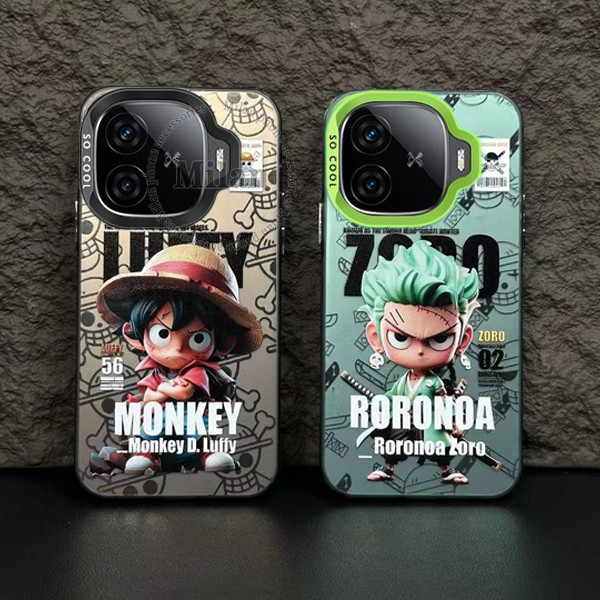 เคส Vivo IQOO Z9 Z9X 5G เคส Vivo IQOO Z9 Turbo เคสอนิเมะวันพีซ ลูฟี่โซโล เคสกันกระแทก เคสโทรศัพท์แบบ