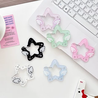 Angel Star Mountain Climbing Hook จี้อะคริลิคสไตล์เกาหลีพวงกุญแจบรรเทาอาการปวดหัวเข็มขัดกระเป๋าแขวนหัวเข็มขัดตกแต่ง