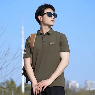 💥ProMan💥เสื้อโปโลผู้ชาย สไตล์ธุรกิจ แบบบาง ลำลอง แขนสั้นผ้าฝ้ายแท้