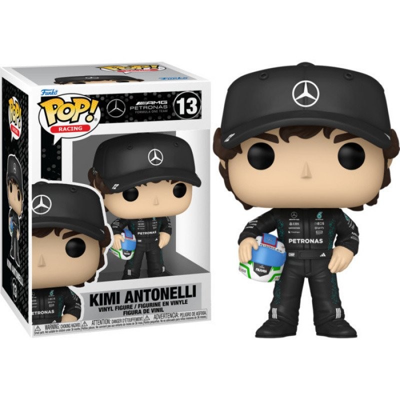 คลังสินค้าพร้อม Funko POP F1 Racer Mercedes Benz Fleet Antonelli Kimi Antonelli รูปตุ๊กตาตุ๊กตาตกแต่