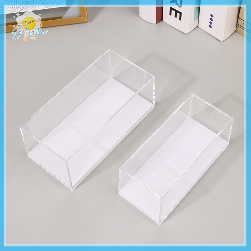 [แนะนํา] 1:64 Scale Car Model Display Box Transparent Acrylic Dust Case Hard Cover Collectible Miniature Figure Toy Protection [ใหม่]