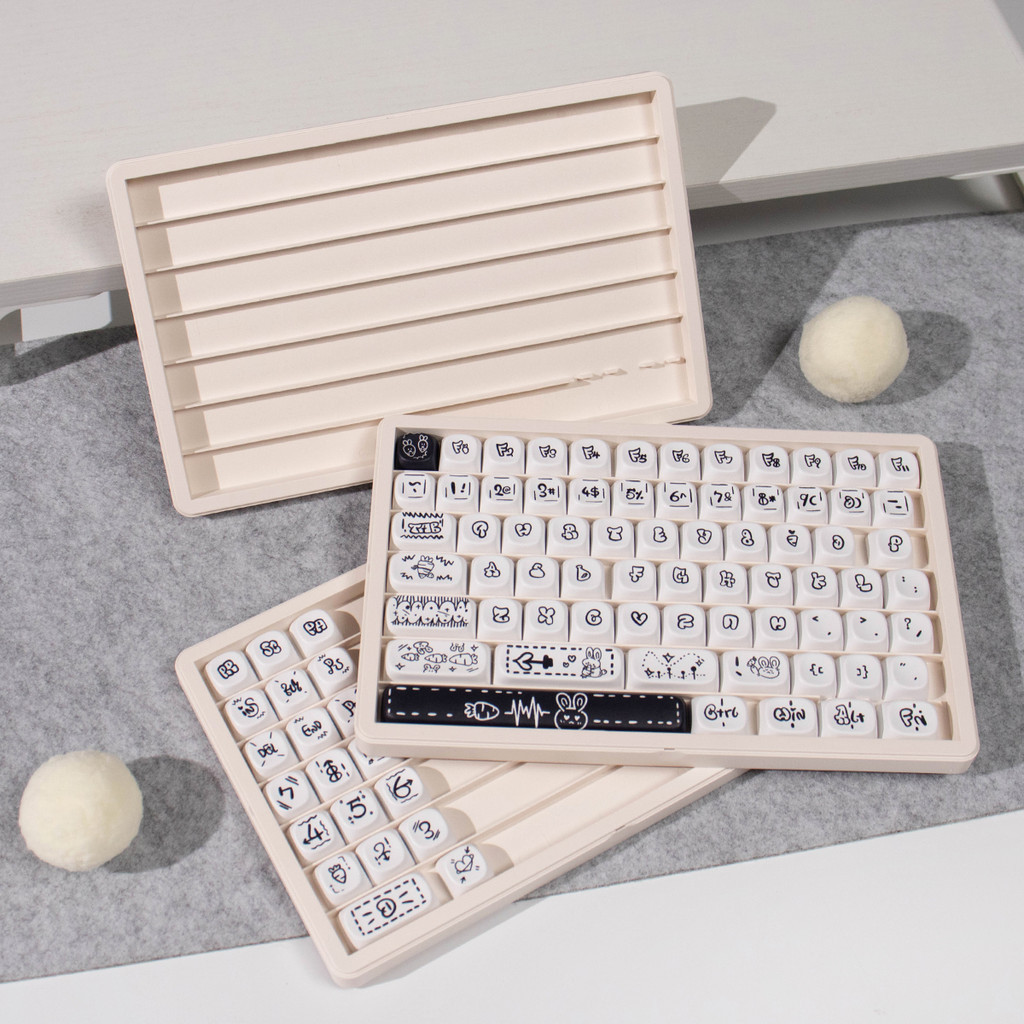 180Keys 3 ชั้นพร้อมฝาครอบขนาดใหญ่ Keycaps คอนเทนเนอร์ Keycaps กล่องเก็บโปร่งใสผู้ถือ 7u Spacebar/ใหญ