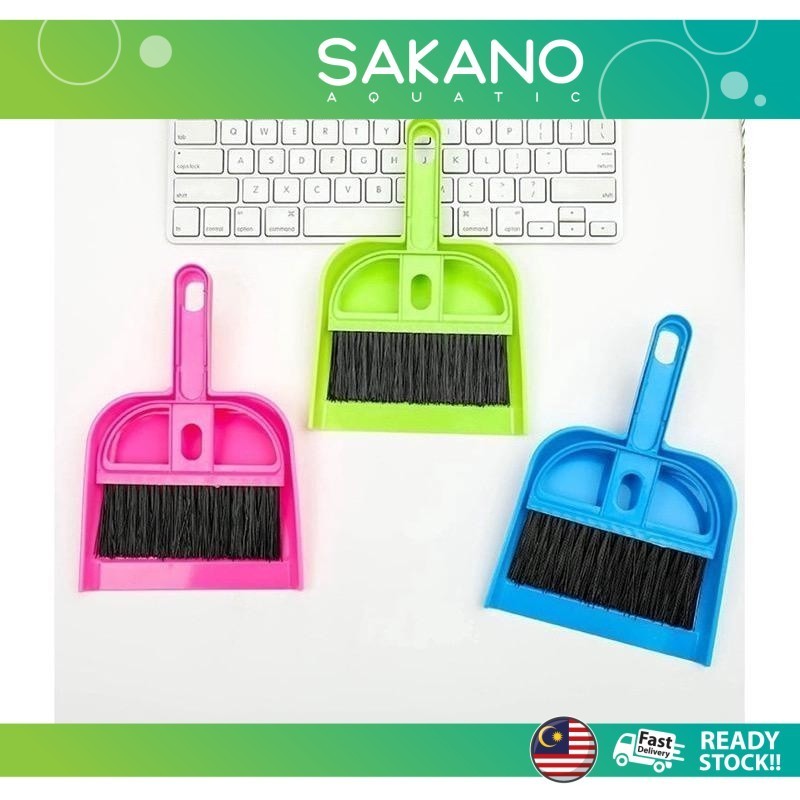 มินิกวาดทําความสะอาดแปรงแป้นพิมพ์แปรงไม้กวาดที่ตักขยะชุด |Saku Mini Saku Desktop Penyapu