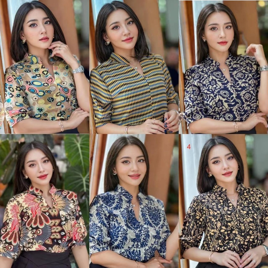 เสื้อผ้าแฟชั่นผู้หญิง คอจีน แขนสั้น ลายทางสวยงาม ที่ทำให้คุณดูเรียบหรูและมีสไตล์ของคุณเอง